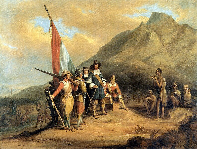 Charles Bell Jan van Riebeeck se aankoms aan die Kaap
